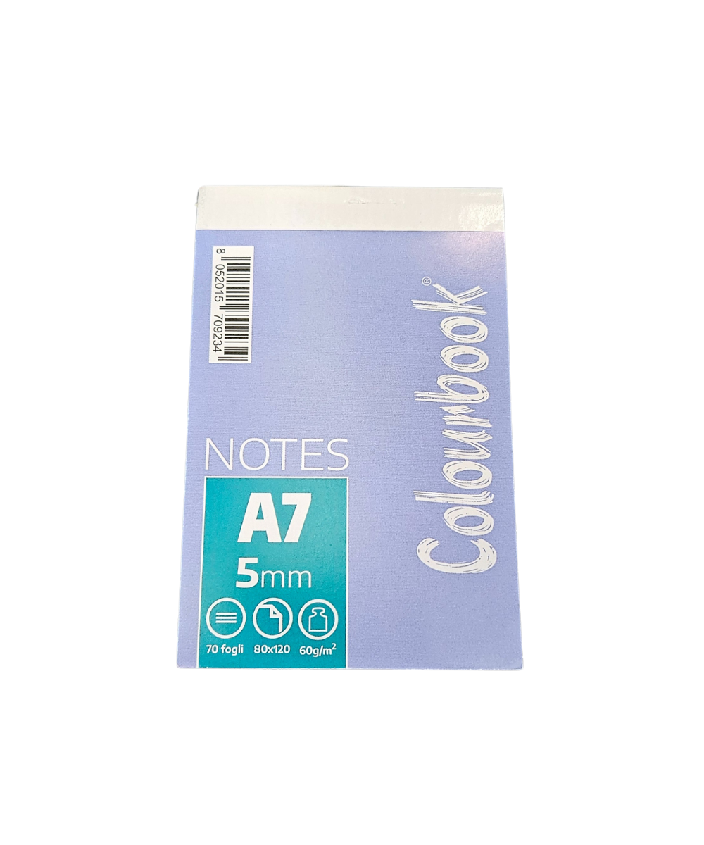 Block Notes A7 Colourbook