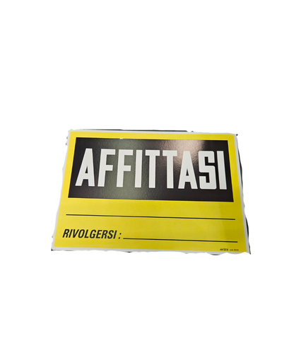 Cartello Affittasi