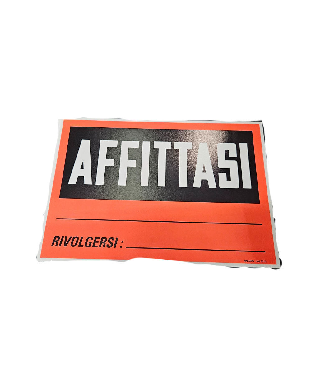 Cartello Affittasi
