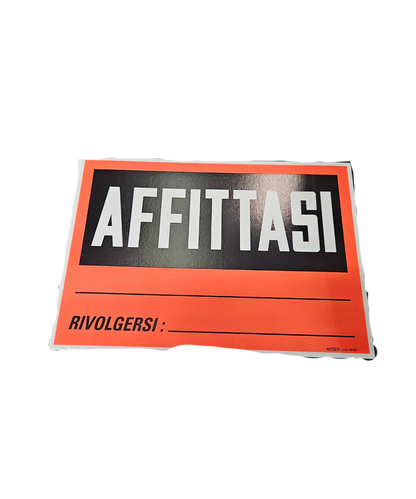 Cartello Affittasi
