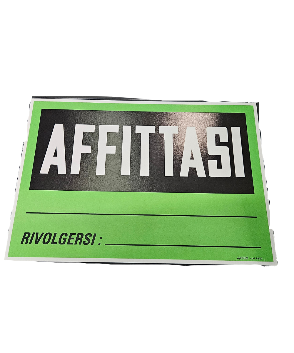 Cartello Affittasi