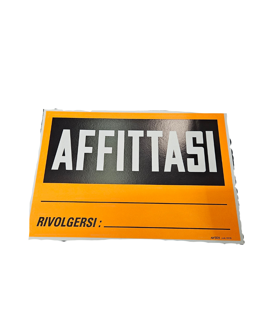Cartello Affittasi