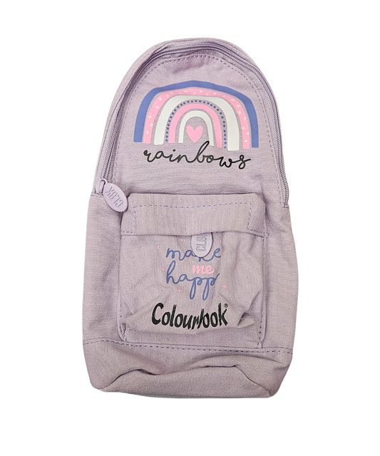 Bustina Portapenne A Forma Di Zaino Con 2 Zip Colourbook