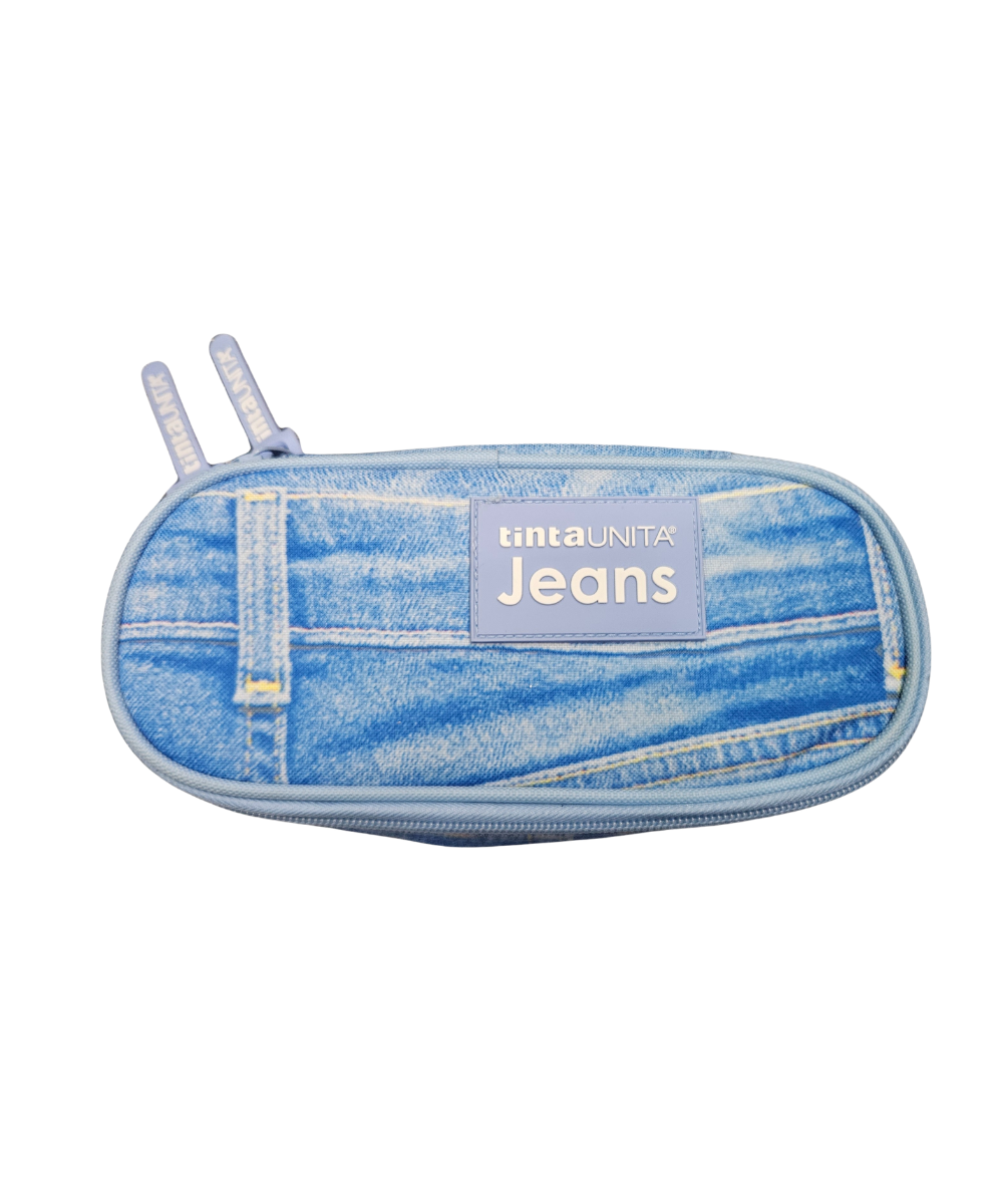 Astuccio In Tessuto TintaUnita Jeans