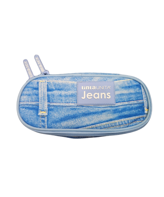 Astuccio In Tessuto TintaUnita Jeans