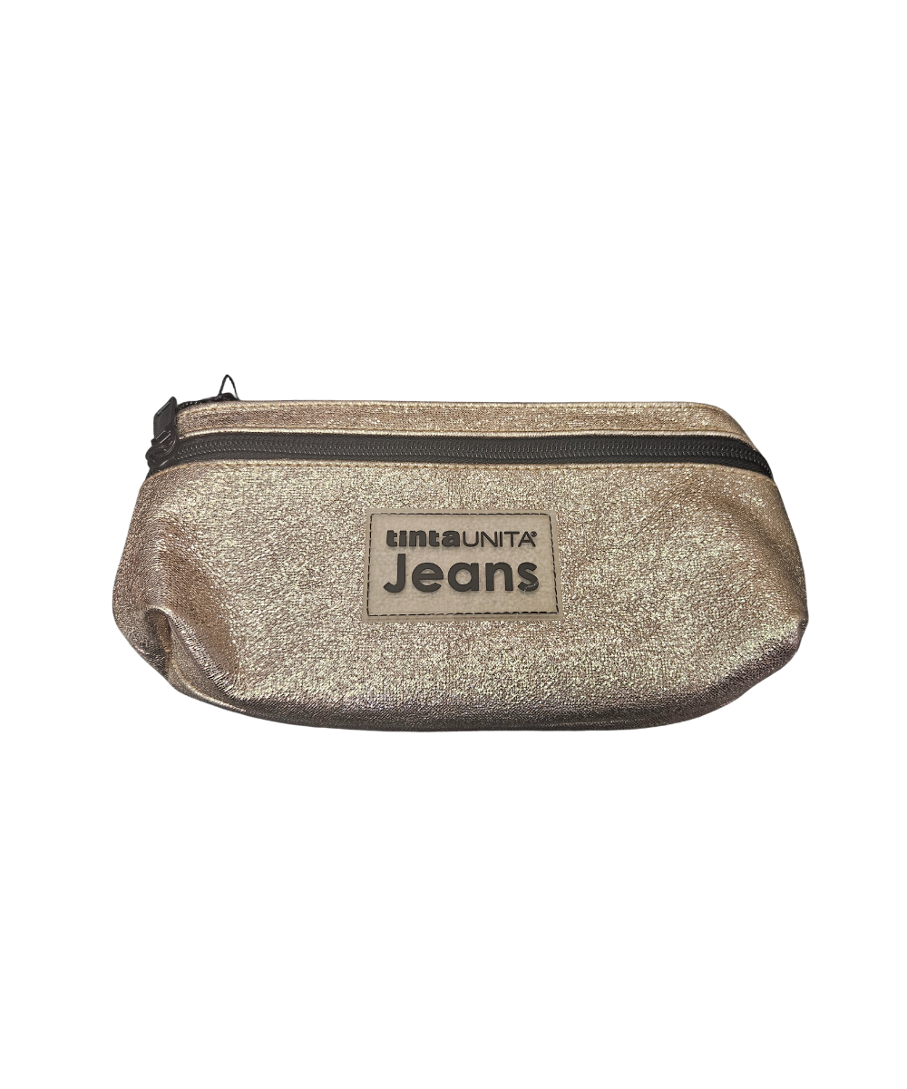 Busta Piatta Twins Lurex Champagne Tinta Unita Jeans