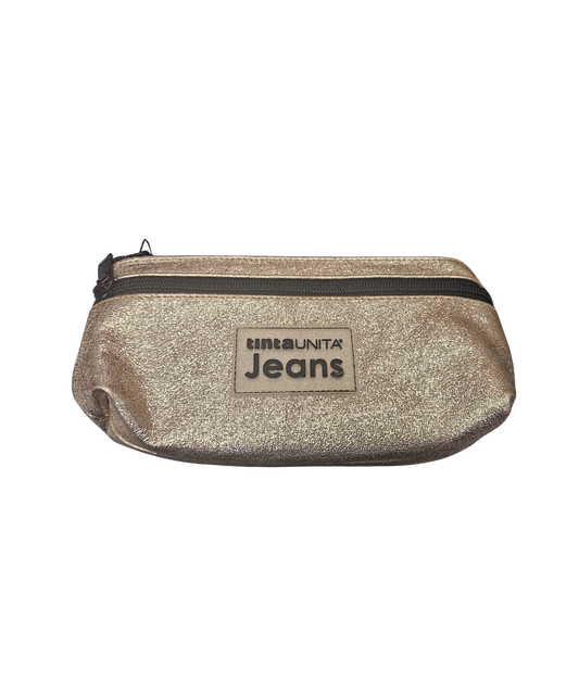 Busta Piatta Twins Lurex Champagne Tinta Unita Jeans