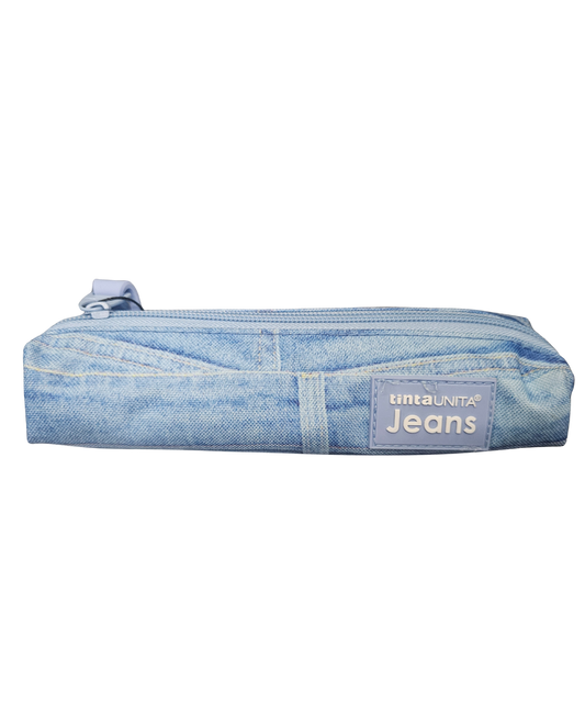 Mini Astuccio Rettangolare Tinta Unita Jeans