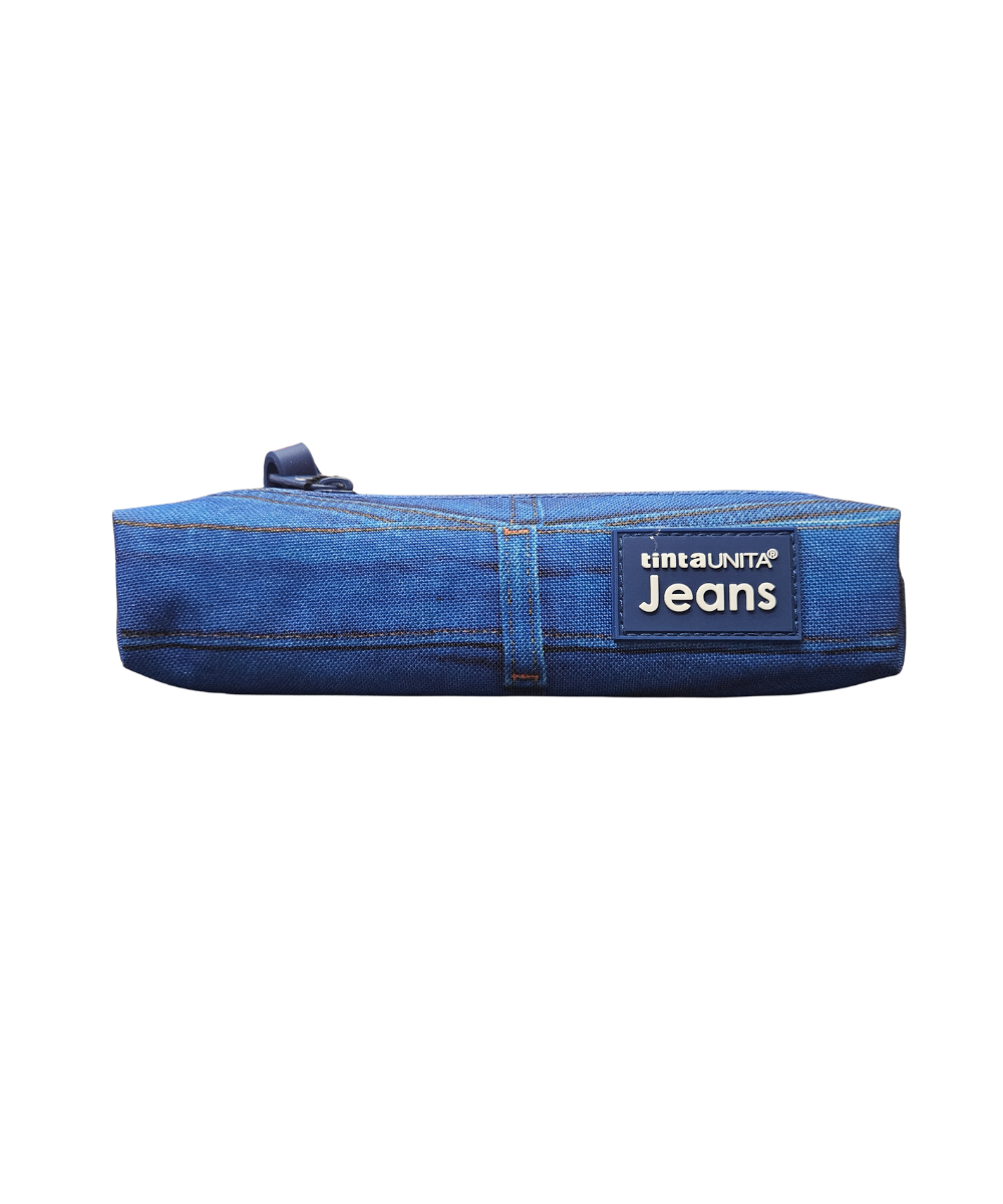 Mini Astuccio Rettangolare Tinta Unita Jeans