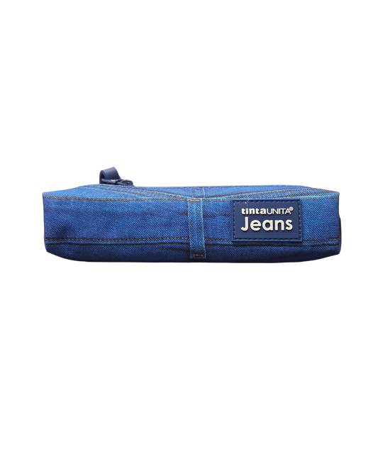 Mini Astuccio Rettangolare Tinta Unita Jeans