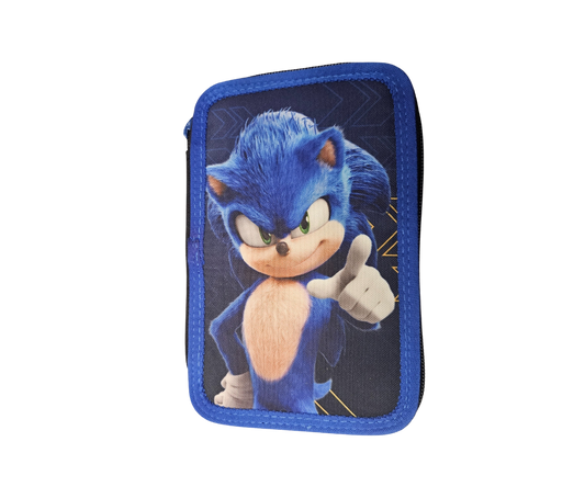 Astuccio 3 Zip Sonic 2 The Hedgehog