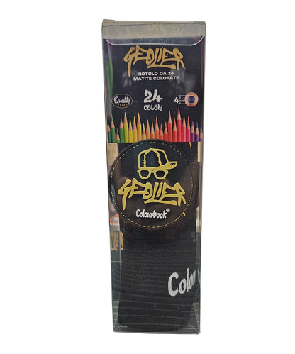Rotolo Geolier 24 Matite Colororate