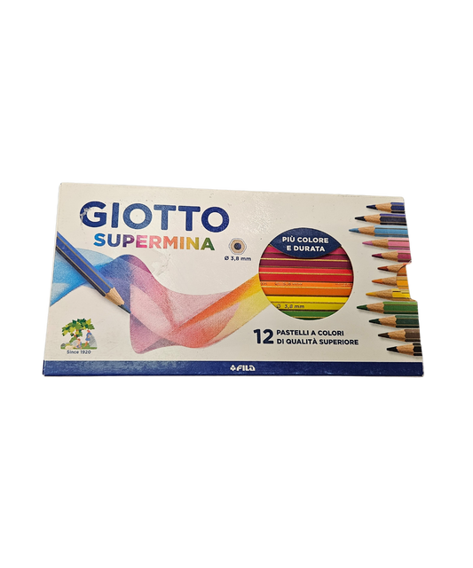 Pacco 12 Pastelli A Colori Giotto Supermina