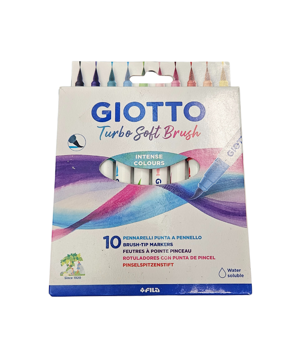 Pacco 10 Pennarelli Giotto Turbo Soft Brush