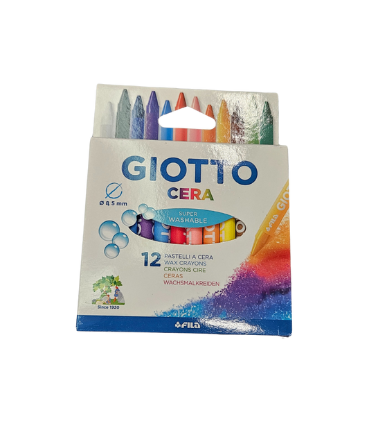 Pacco 12 Pastelli A Cera Giotto