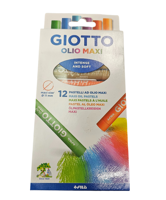 Paacco 12 Pastelli Ad Olio Giotto Olio Maxi