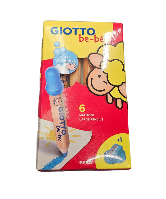 Confezione 6 Matitoni Colorati Giotto Be-Bè
