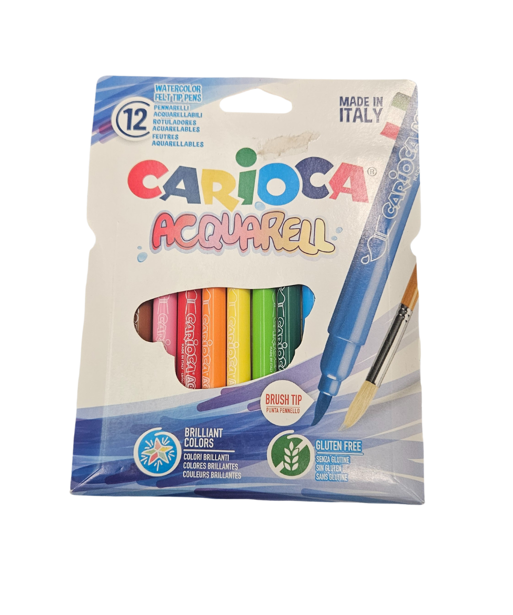 Confezione 12 Pennarelli Acquerellabili Carioca