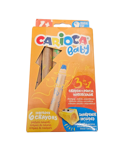 Confezione 6 Crayons 3 In 1 Carioca Baby