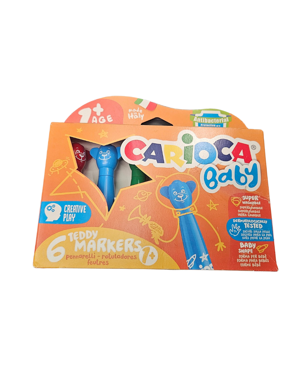 Confezione 6 Teddy Markers Carioca Baby