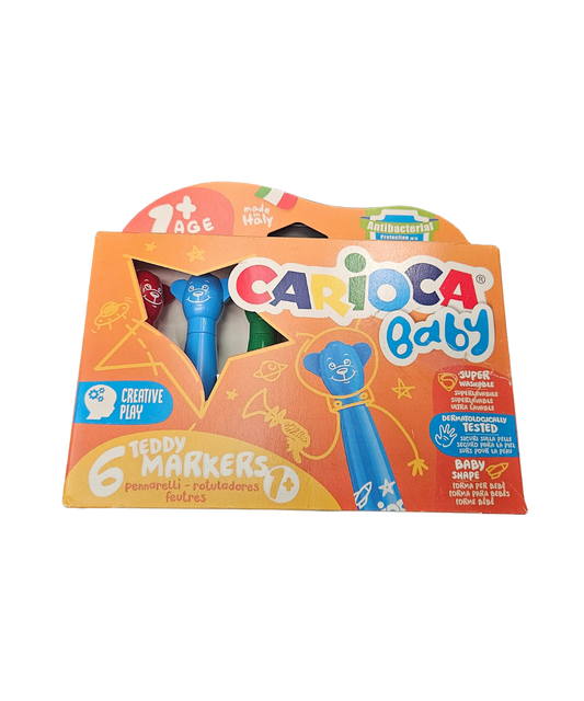 Confezione 6 Teddy Markers Carioca Baby