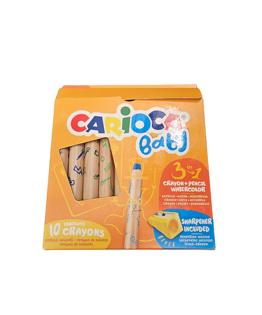 Confezione 10 Pastelli Colorati Carioca Baby