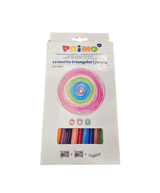Confezione 12 Matite Triangolari Jumbo Primo