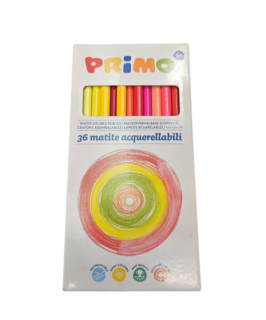 Confezione 36 Matite Colorate Acquerellabili Primo