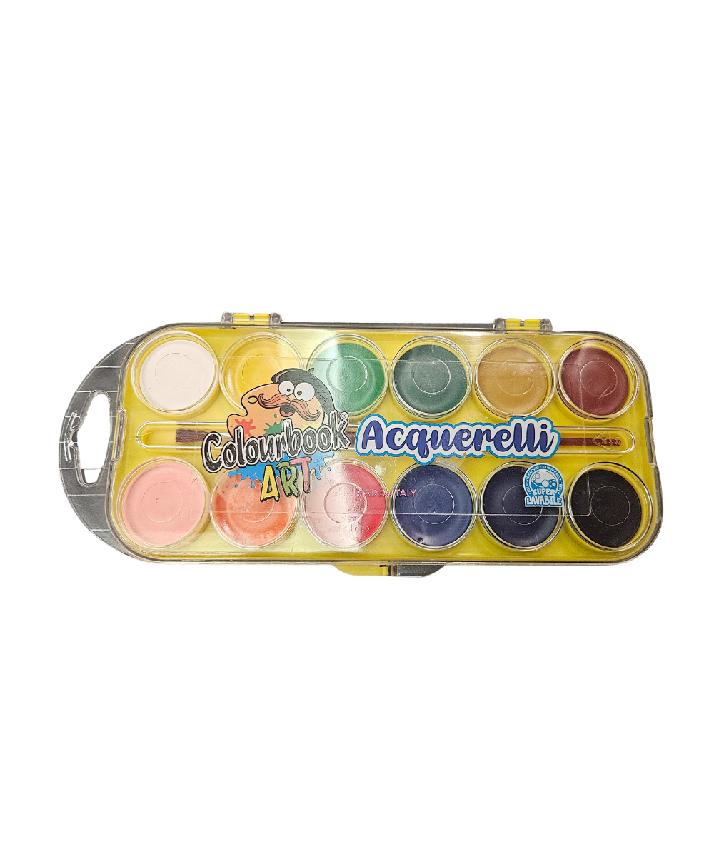 Confezione 12 Acquerelli Colourbook Art