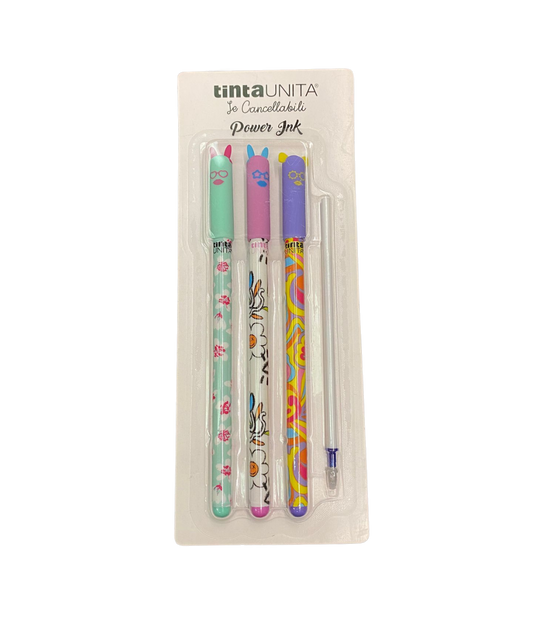 Set 3 Penne Blu TintaUnita Le Cancellabili