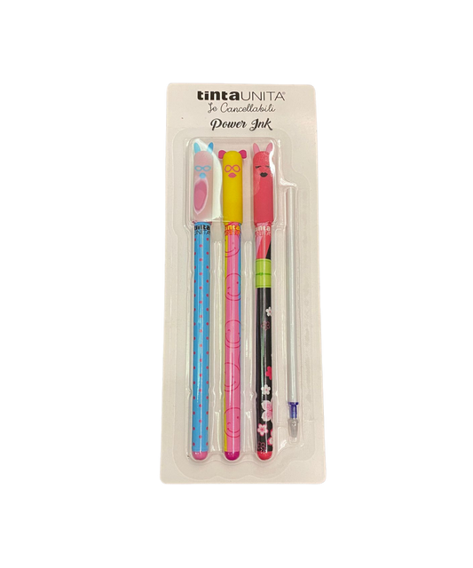 Set 3 Penne Blu TintaUnita Le Cancellabili