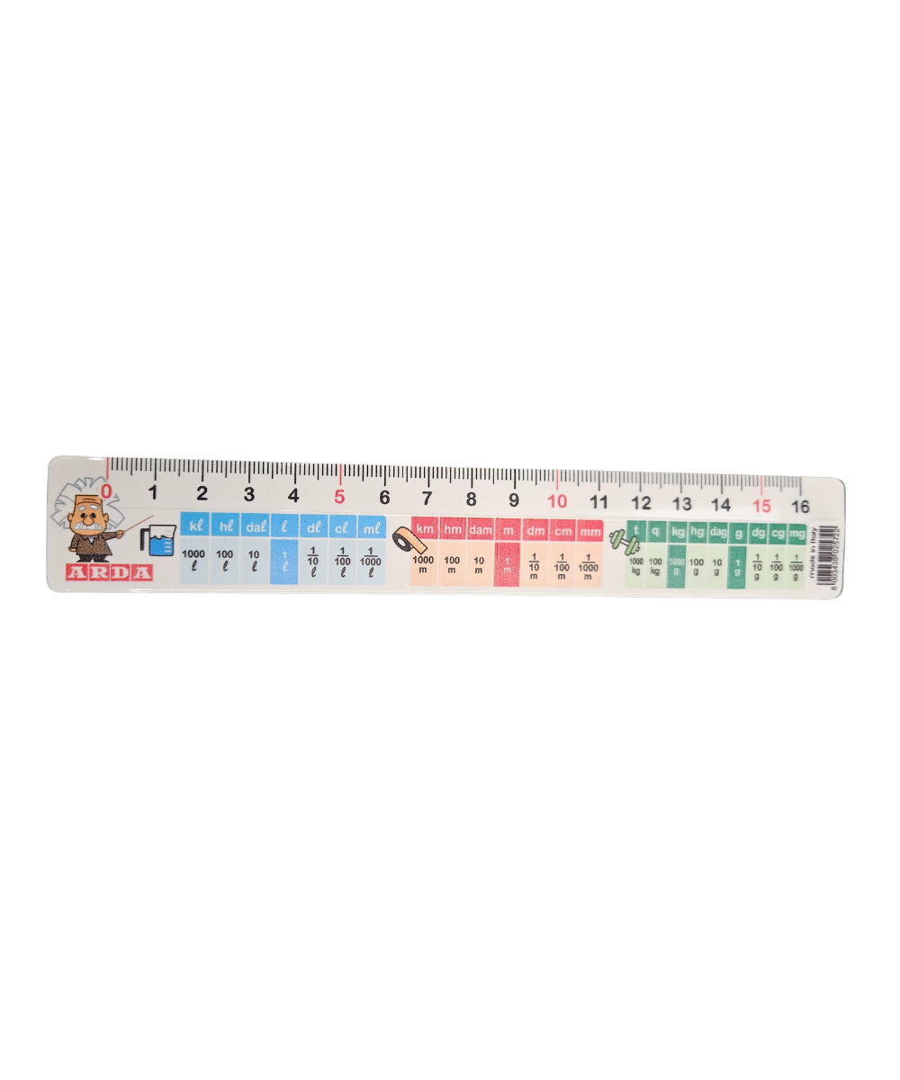 Righello Mathematics 16CM Arda
