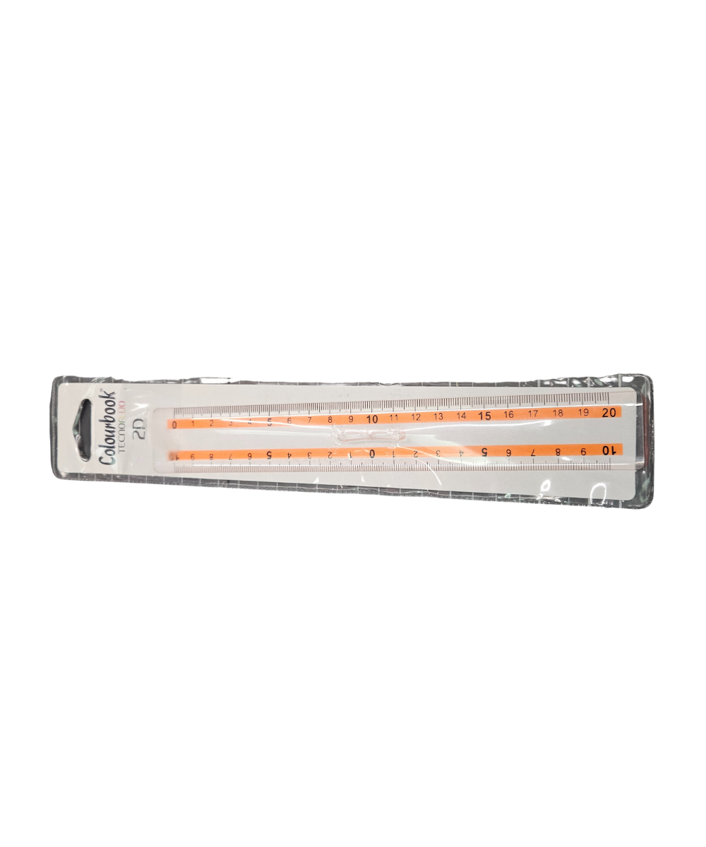 Righello 20CM Colourbook Tecnofluo
