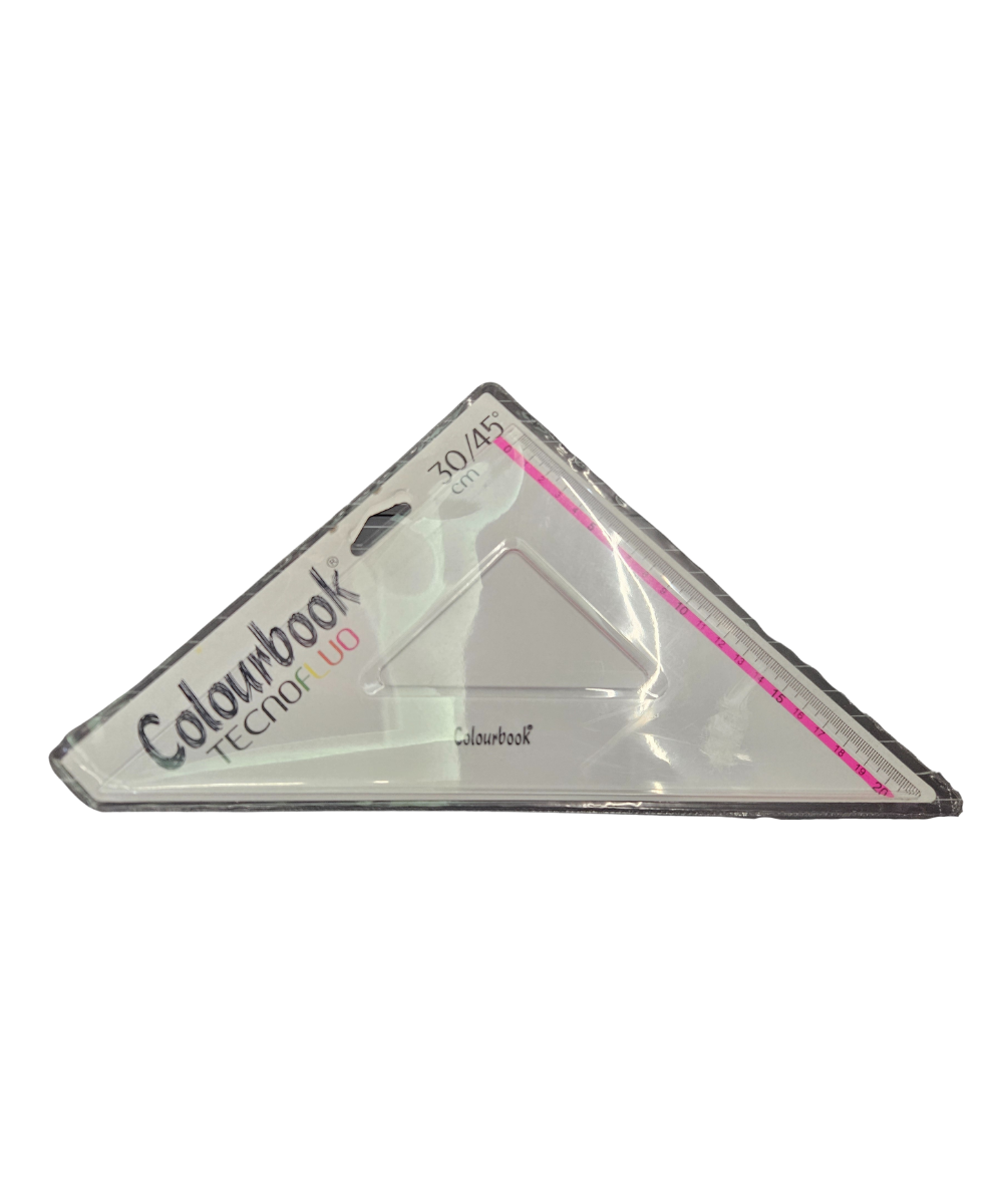Squadretta 45° 30CM Colourbook Tecnofluo