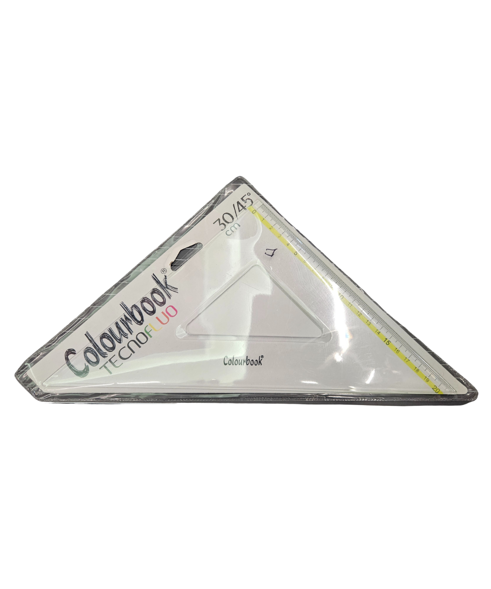 Squadretta 45° 30CM Colourbook Tecnofluo