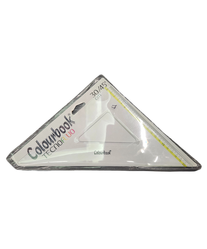 Squadretta 45° 30CM Colourbook Tecnofluo