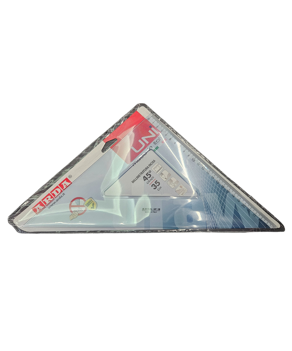 Squadretta 45° 35CM Arda Uni