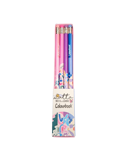 Set 4 Matite Con Gomma Colourbook