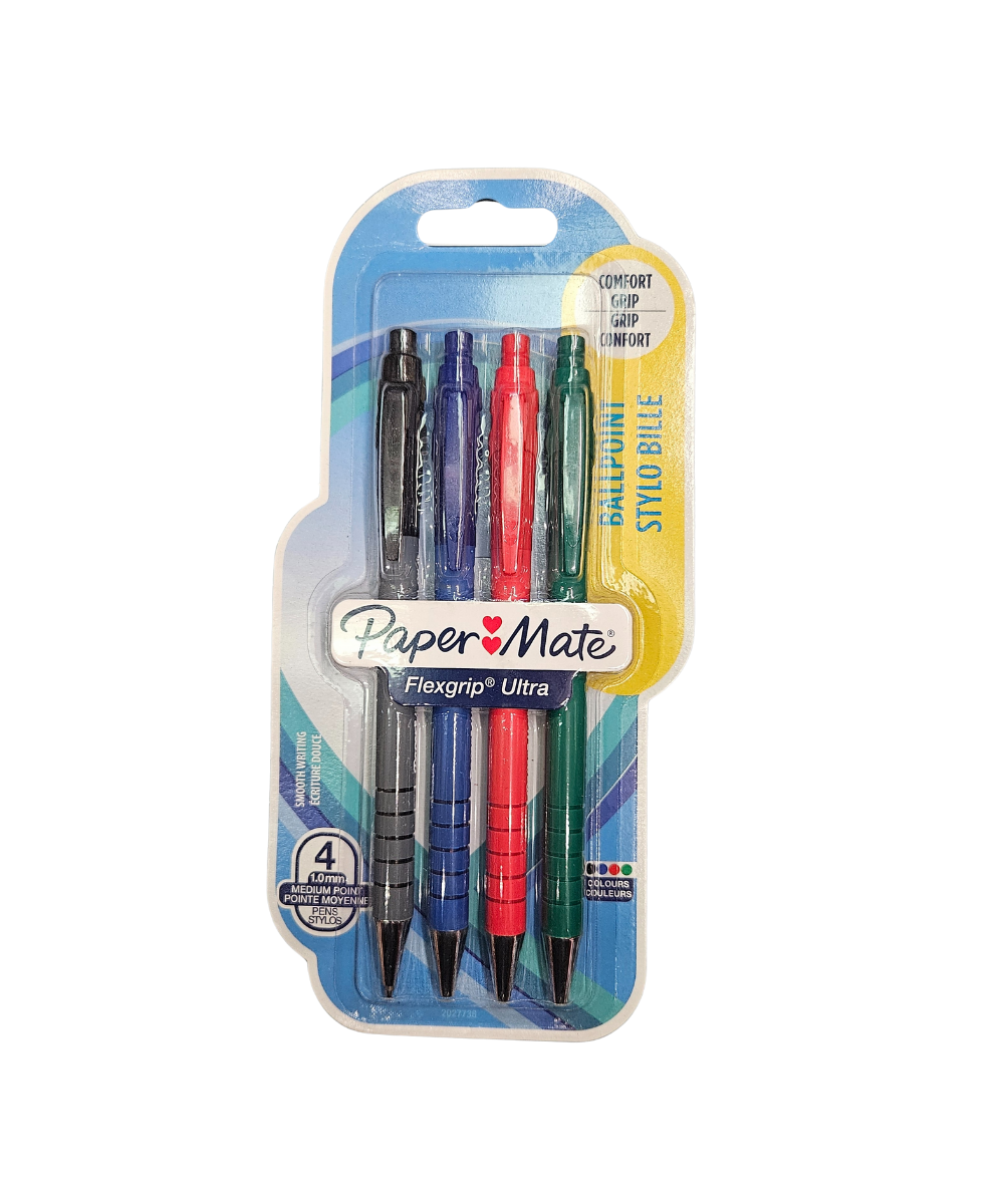 Set 4 Penne Papermate Flexgrip Ultra