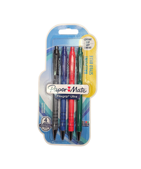 Set 4 Penne Papermate Flexgrip Ultra